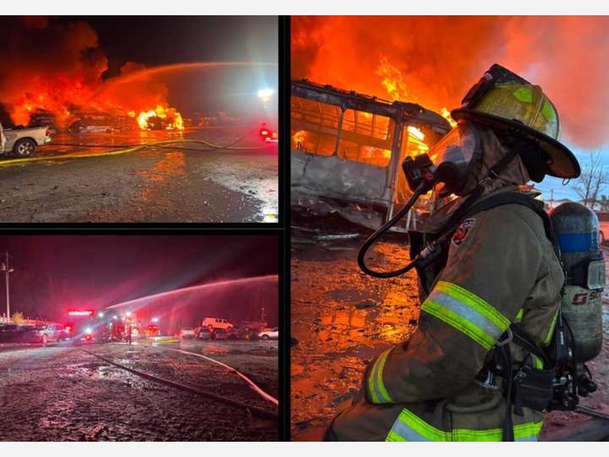Major Fire at Pick-A-Part in Spotsylvania Involves More Than 100 Vehicles