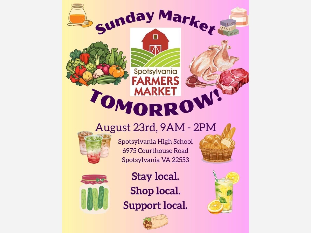 Sunday’s Spotsylvania County Farmers Market