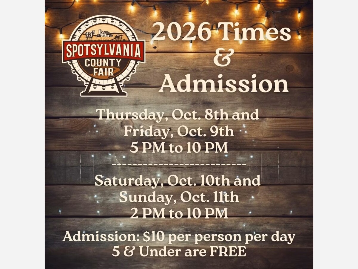 The 2026 Spotsylvania County Fair Is This Weekend 