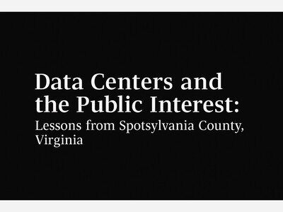 Data Centers and the Public Interest: Lessons from Spotsylvania County Virginia by Dr Shellie Bowman Sr. 