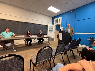 The three candidates for Berkeley District Supervisor participated in a public forum sponsored by the Fredericksburg Advance