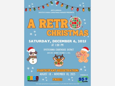 48th Annual Spotsylvania Christmas Parade 12/6/2025 1:00 pm