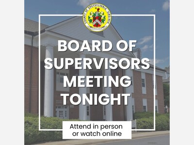 Preview of Tonight’s Spotsylvania County Board of Supervisors Meeting 