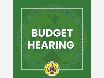 Preview of Thursday Night FY 27 Spotsylvania County Budget Public  Hearing 