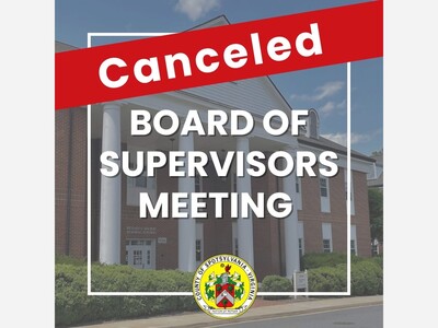 Tonight’s Board of Supervisors Meeting is Canceled 