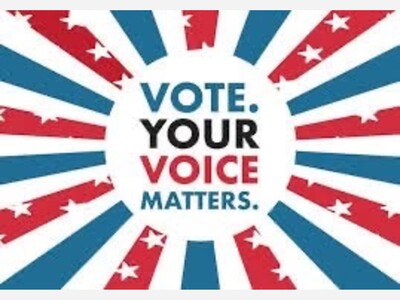 The Board of Elections Will Be Open Today and Next Saturday For Early Voting 