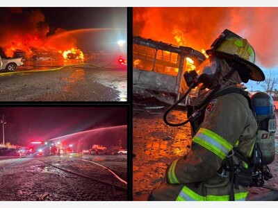 Major Fire at Pick-A-Part in Spotsylvania Involves More Than 100 Vehicles