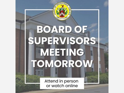 Board Of Supervisors Meeting Tuesday