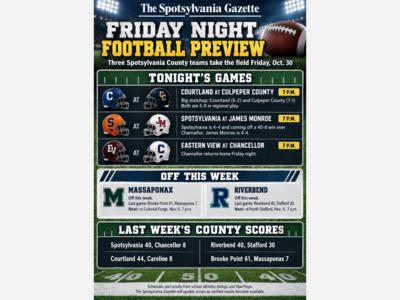 Friday Night Football Preview: Three Spotsylvania County Teams Take the Field